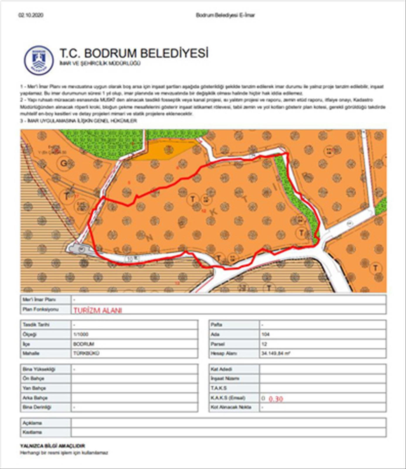 Bodrum / Türkbükü - MUĞLA /17 Milyon Euro